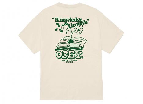 Obey Knowledge Growth Tee Cream 165264201